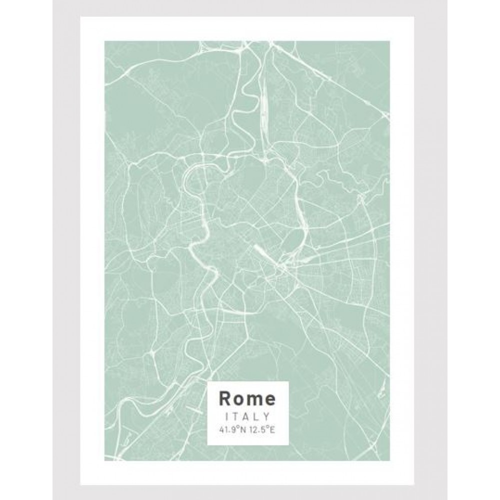 Köp Rom poster Designkartan by Kartbutiken med snabb leverans ...