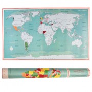 Scratch Vintage World Map