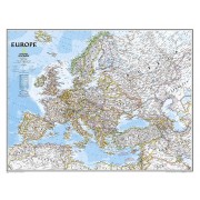 Europa Väggkarta NGS 1:8,425 milj