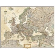 Europa Väggkarta NGS Antik stil 1:8,425 milj