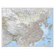 Kina Väggkarta NGS 77x60cm