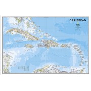 Karibien väggkarta NGS