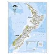 Nya Zeeland Vägkarta NGS 60x77cm