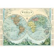 Hemispheres Map 50x70cm poster