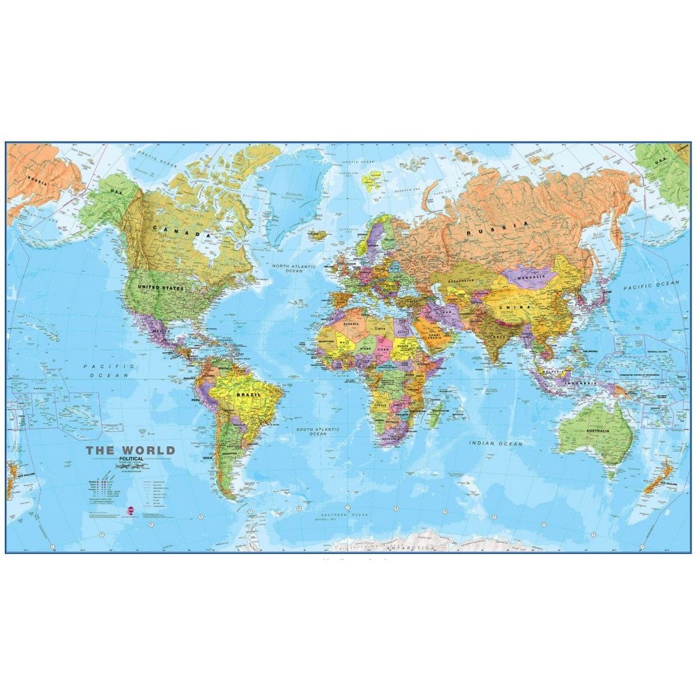 Världen MapsInt. 1:20milj (POL) 199x123cm
