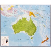 Australasien Maps International 1:7milj POL 120x100cm