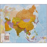 Asien Maps International 1:11milj POL 120x100cm