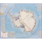 Antarktis Maps International 1:7milj POL 120x100cm