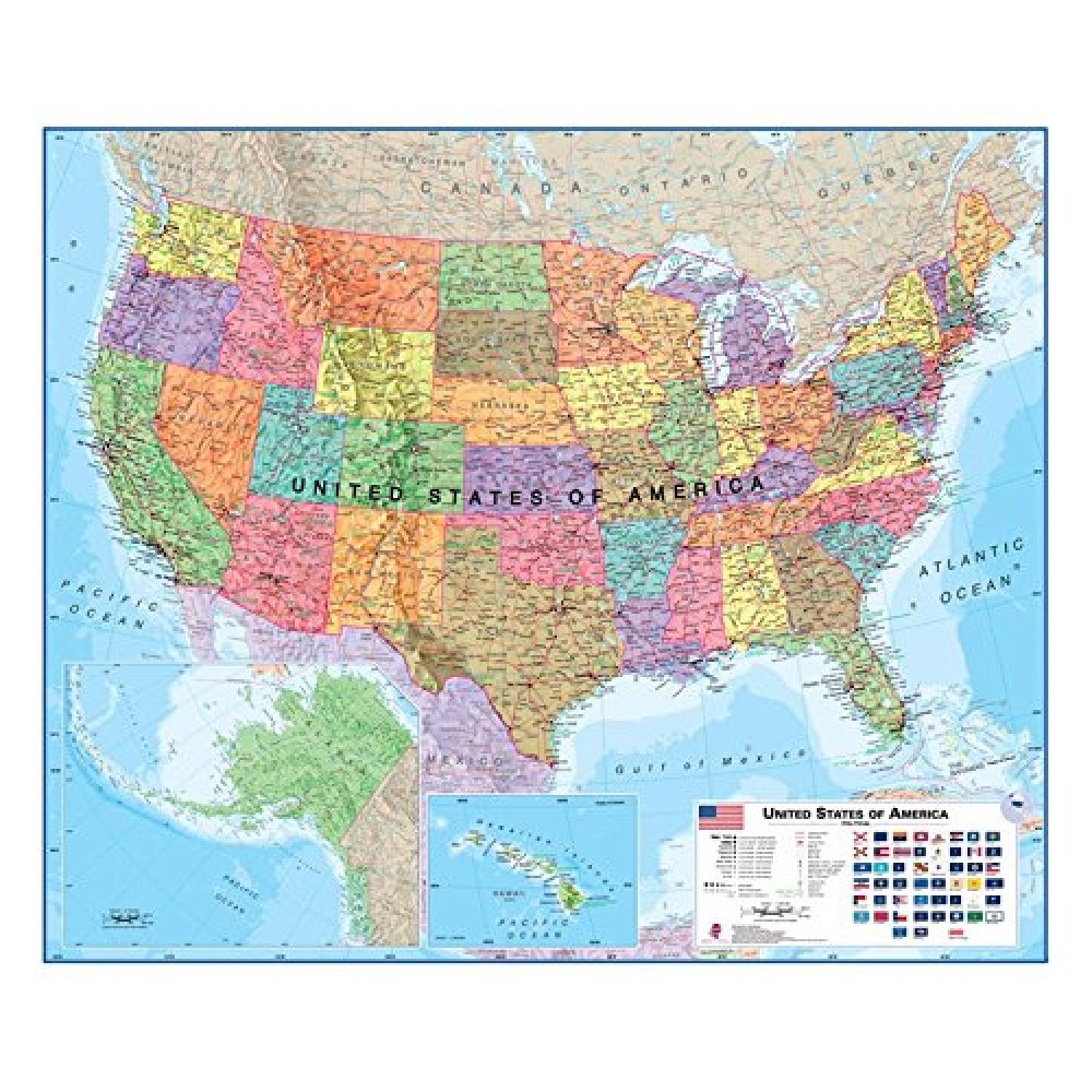 USA Maps International 1:4,25 milj POL