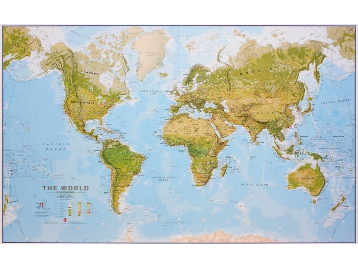 Köp Världen MapsInt. 1:20milj (FYS) 199x123cm med snabb leverans