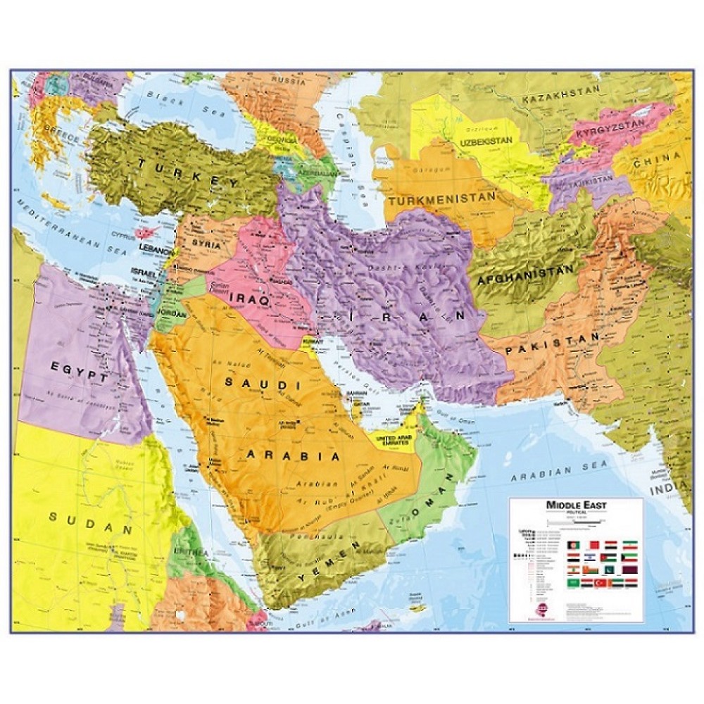 Köp Mellanöstern Maps International 1:4,35milj POL med snabb leverans