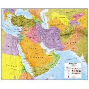 Mellanöstern Maps International 1:4,35milj POL laminerad