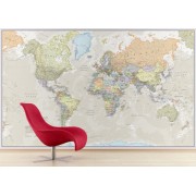 Världen Maps Int. Tapet Antik POL 232x158cm