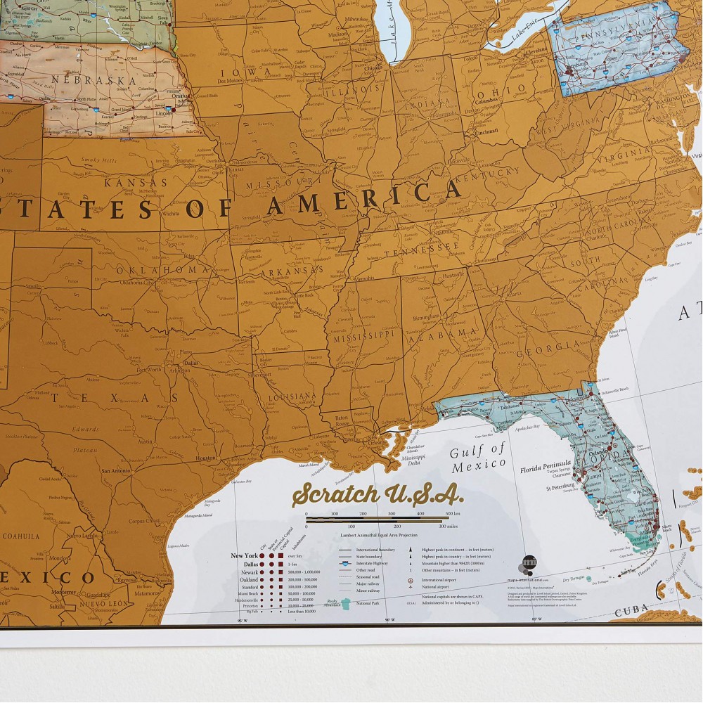 Scratch USA Maps International
