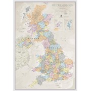 Storbritannien Väggkarta Maps Int Classic Political