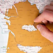 Frankrike Scratch Maps International