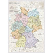 Tyskland Väggkarta Maps Int Classic Political