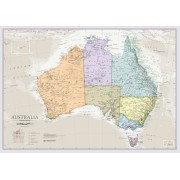 Australien Väggkarta MapsInt Classic Political