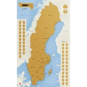 Skrapkarta Sverige 49x80cm