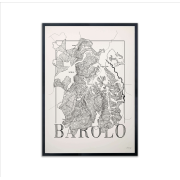 Vinkarta Barolo 50x70cm