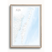 Friluftskarta Öland 50x70cm Dapa Maps