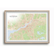 Stadskarta Göteborg 70x50cm Dapa Maps