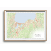 Stadskarta Jönköping 70x50cm Dapa Maps