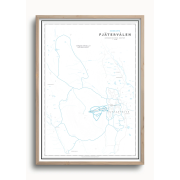 Skidkarta Fjätervålen 50x70cm Dapa Maps