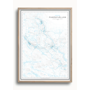 Skidkarta Funäsfjällen 50x70cm Dapa Maps