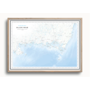 Skärgårdskarta Blekinge 70x50cm Dapa Maps
