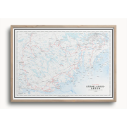 Stigkarta Sörmlandsleden 70x50cm Dapa Maps