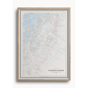 Stigkarta Kungsleden 50x70cm Dapa Maps