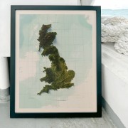 Storbritannien 40x50cm Mapbits