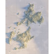 Norröra - Söderöra 40x50cm Mapbits