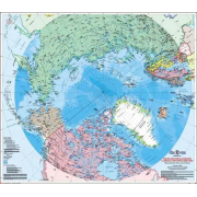 Nordpolen Väggkarta