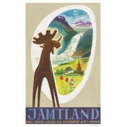 Jämtland älg 1950, affish A4