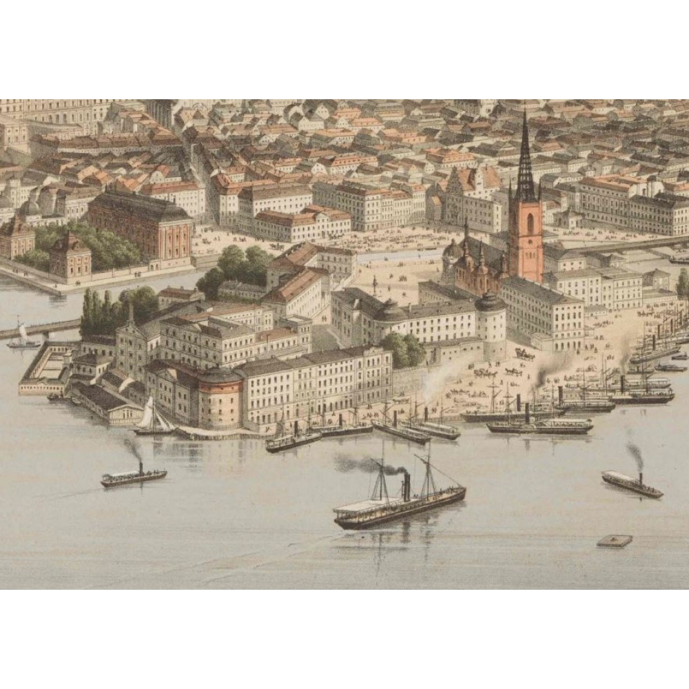Stockholm från Mälaresidan 1872-83