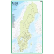 Sveriges Järnvägar 50x83cm