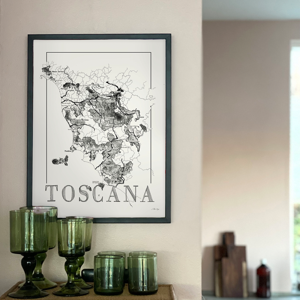 Vinkarta Toscana 50x70cm