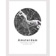 Amsterdam poster Designkartan by Kartbutiken