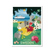 Gotland City Poster 21x30cm