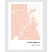 Köpenhamn poster Designkartan by Kartbutiken