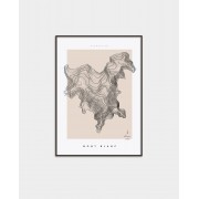 Mont Blanc poster Altitud Fjelltopp
