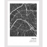 Paris poster Designkartan by Kartbutiken