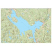 Siljan väggkarta 100x70cm  