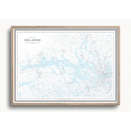 Sjökarta Mälaren 70x50cm Dapa Maps