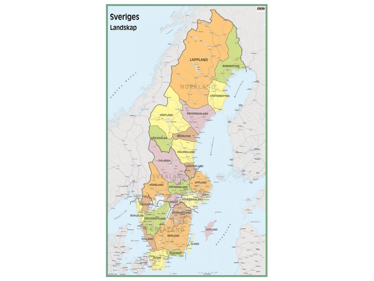 Sverigekarta Landskap Och Städer — Så hittar du kartorna