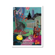 Södermalm City Poster 21x30cm
