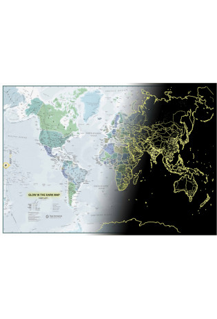World Glow in the dark 84x60cm