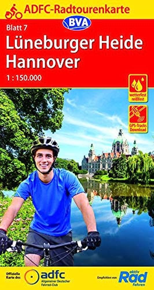 7 Cykelkarta Tyskland Lüneburger Heide-Hannover 1:150.000